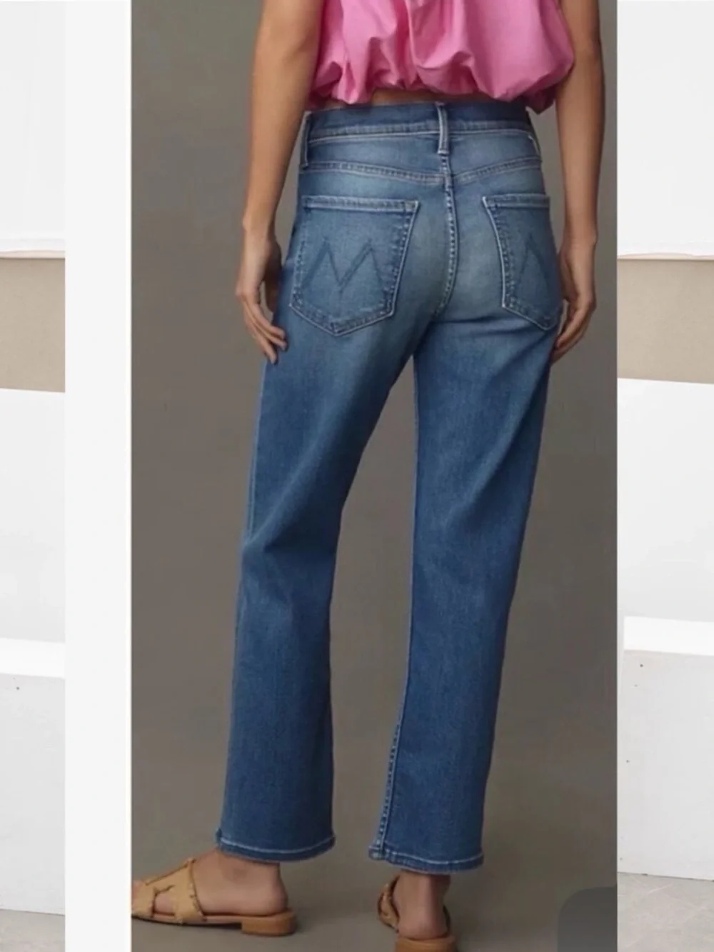 MOTHER The Tomcat High-Rise Jeans Wash Layover Sz 24 - Picture 2 of 16